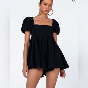 Princess Polly Lorna Romper Black